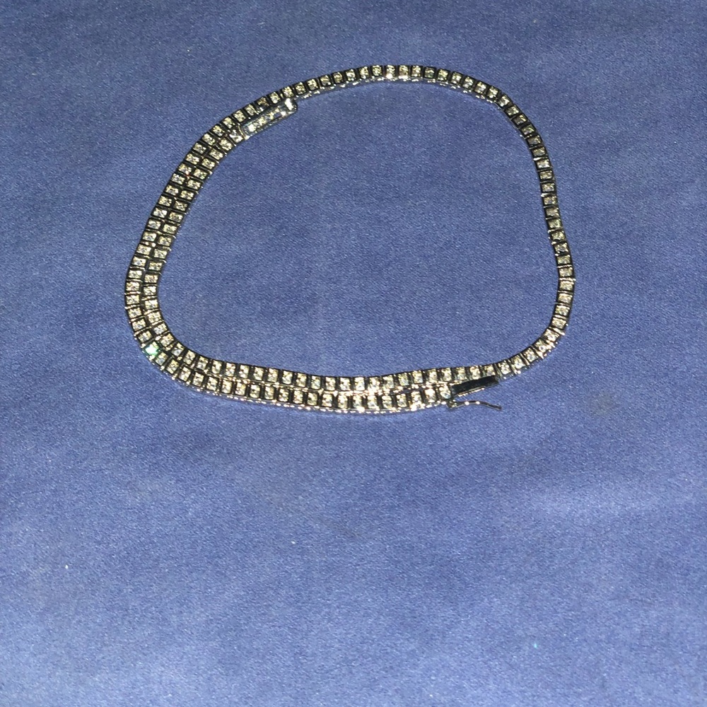 18 in. Sterling silver Cubic Zirconia necklace..
